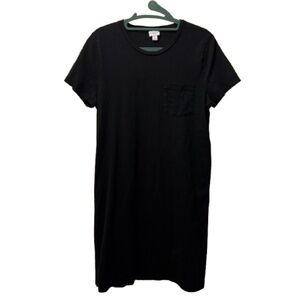 J.Crew Black Pocket T-Shirt Dress - Size M (AY834)
